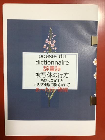 辞書詩 被写体の行方 ちびっこ文士とパリの風に吹かれて